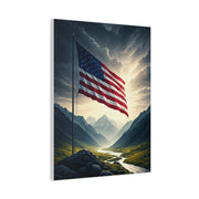 Mountain Freedom Flag Landscape Wall Art & Canvas Prints