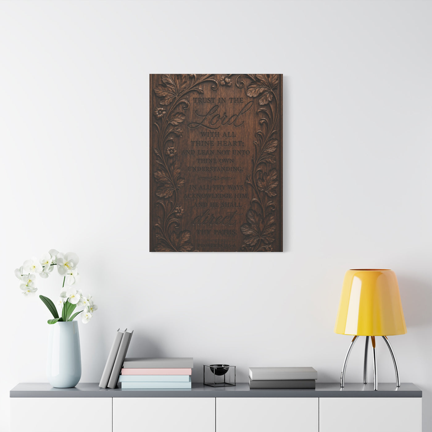 Proverbs Heirloom Wood Scripture Wall Art & Canvas Print