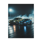 Burnout Ritual – Demon Smoke vs Shelby GT500 Precision Wall Art & Canvas Prints