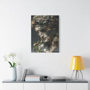 Verdigris Marble Bust Sculpture Wall Art & Canvas Print