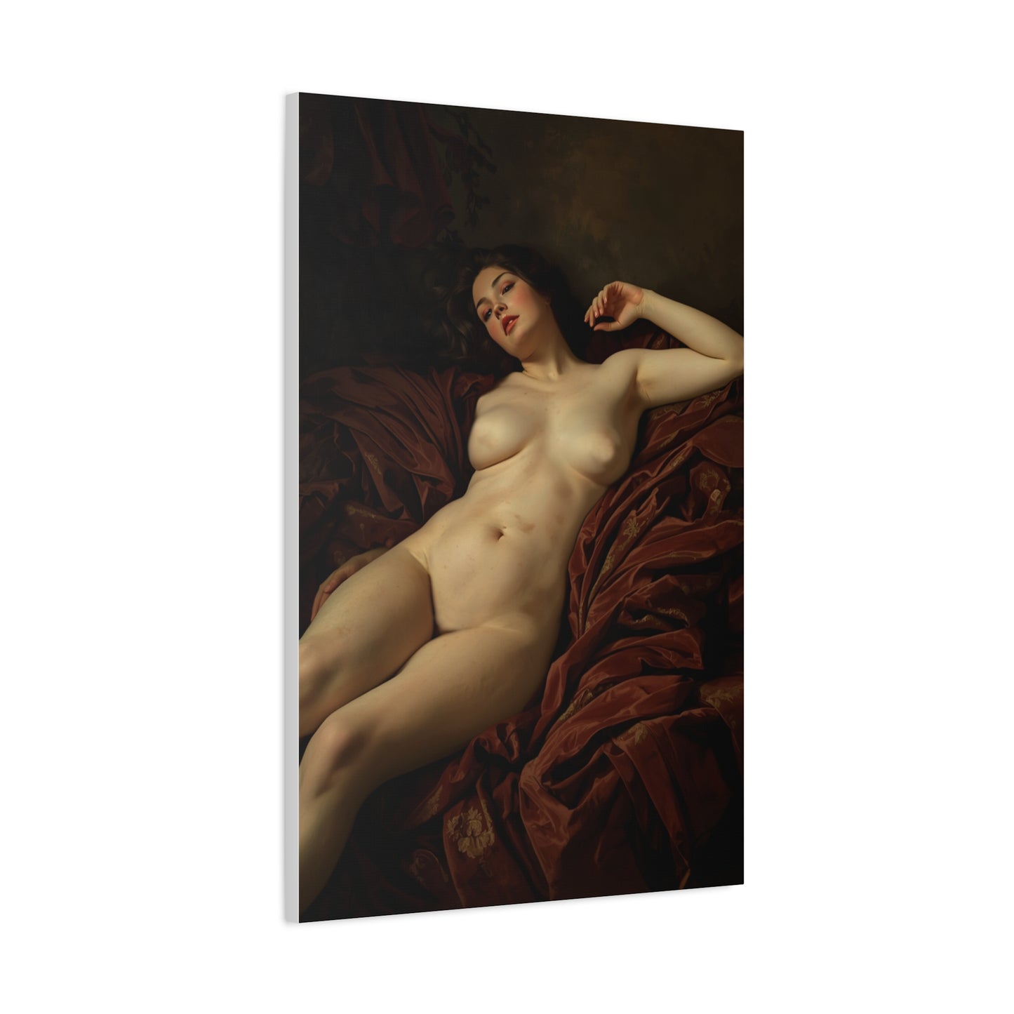 Romantic Reclining Classical Figure  Wall Art & Canvas Print