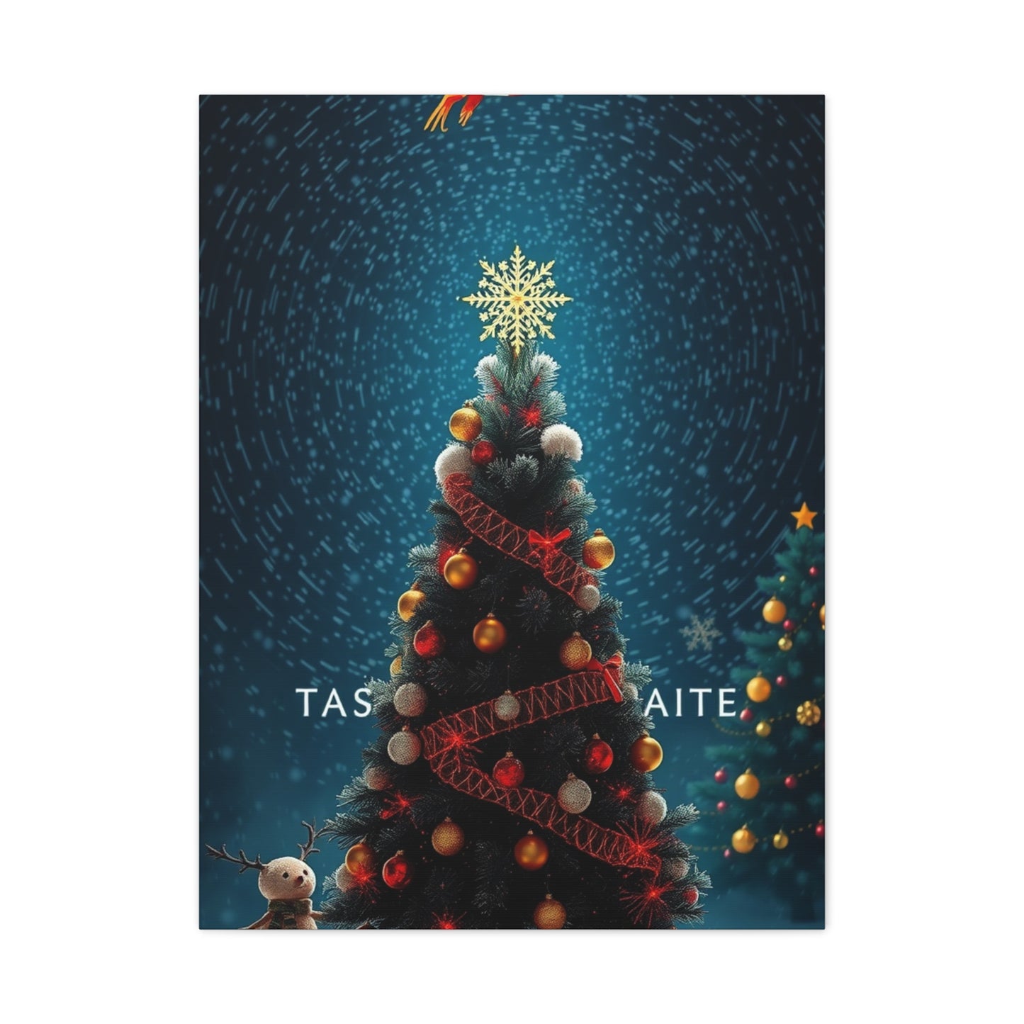 Black Christmas Art Supreme Canvas Wall Art & Canvas Print