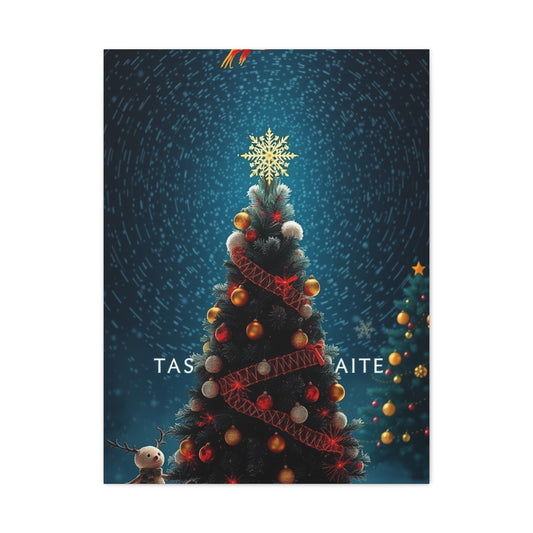Black Christmas Art Supreme Canvas Wall Art & Canvas Print