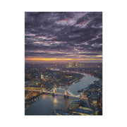 London Skyline Twilight Over the River Thames Wall Art & Canvas Print