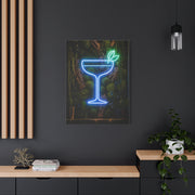 Moss Neon Cocktail Sculpture Wall Art & Canvas Print