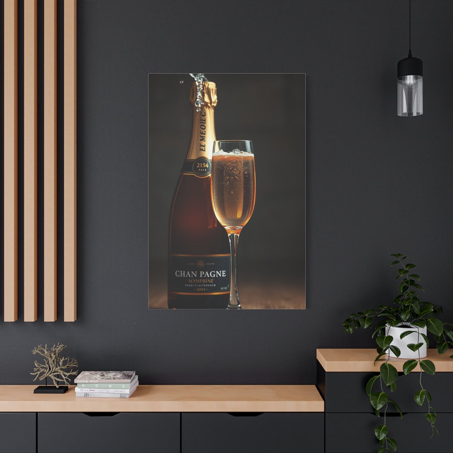 Champagne Art Refined Canvas Wall Art & Canvas Print