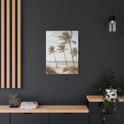 Coastal Palm Breeze Minimal Trees Wall Art & Canvas Print