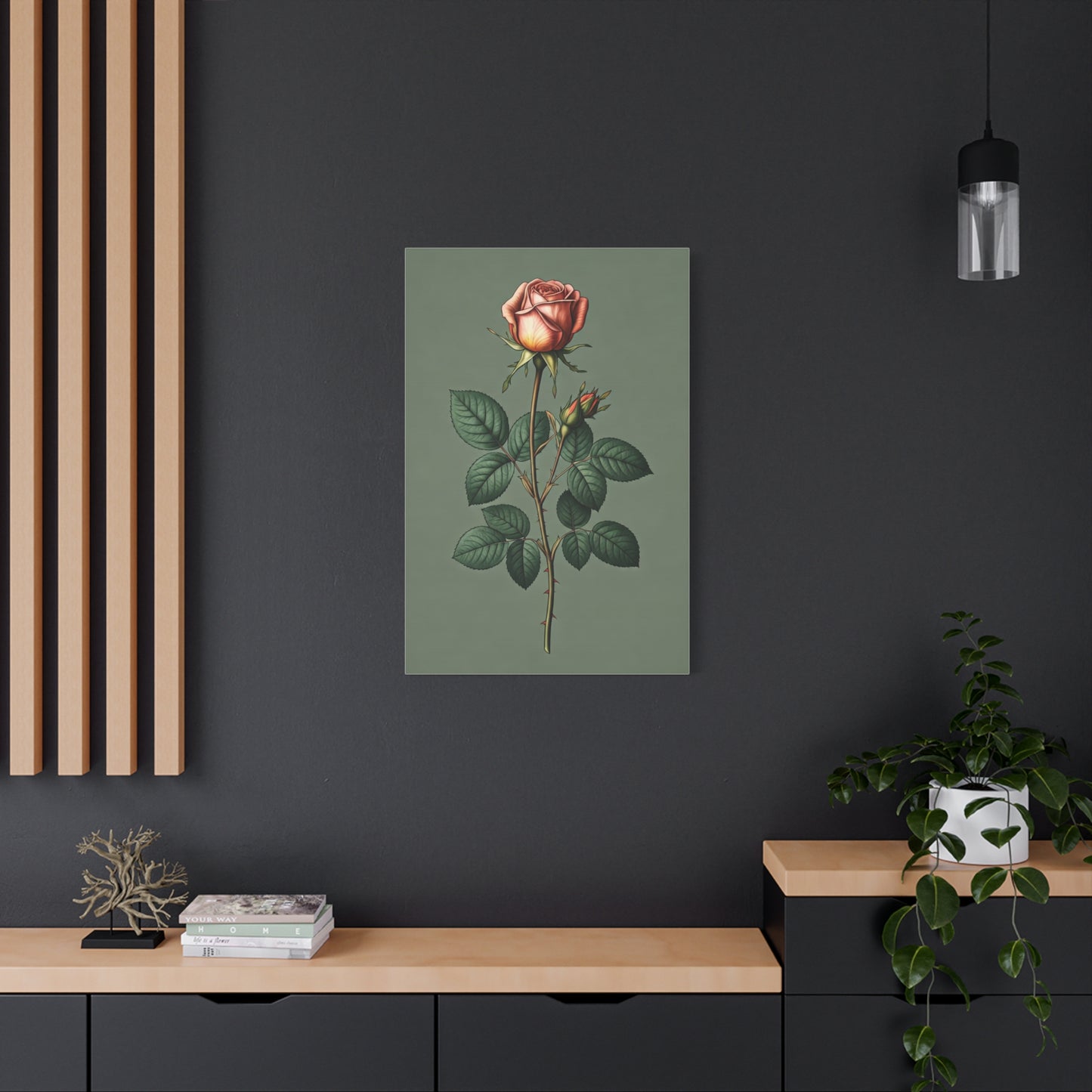 Vintage Rose Study Illustration Wall Art & Canvas Prints