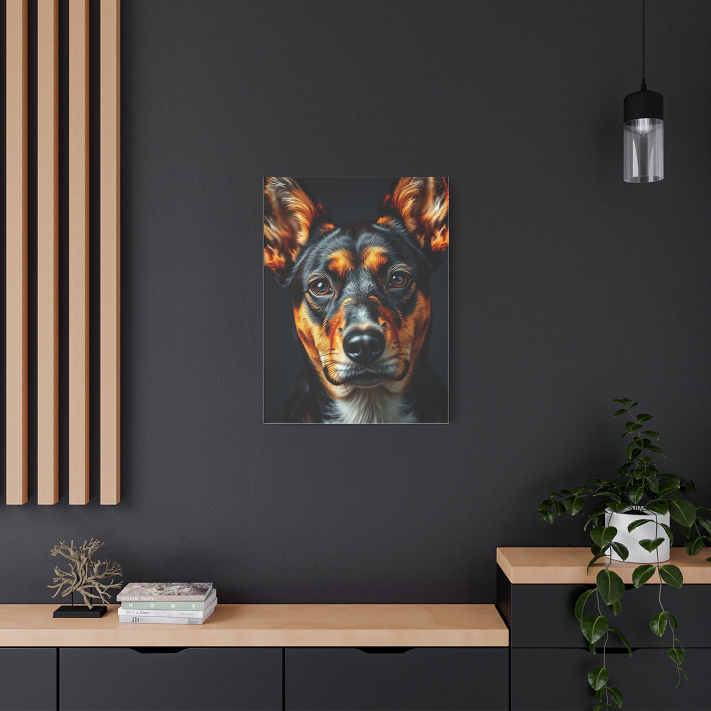 Vision Black and Tan Art Art Wall Art & Canvas Print