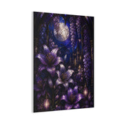 Stained Glass Violet Cathedral Garden Wall Art & Canvas Print