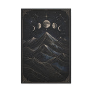 Mystical Moonlit Mountain Contours Wall Art & Canvas Print