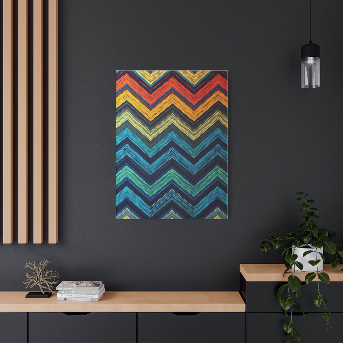 Chevron Pattern Art Refined Canvas Wall Art & Canvas Print