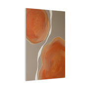 Minimal Tangerine Organic Forms Wall Art & Canvas Print