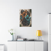 Metal Hibiscus Botanical Sculpture Tropical Wall Art & Canvas Print