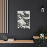 Sculpted Topographic Relief Wall Art & Canvas Print