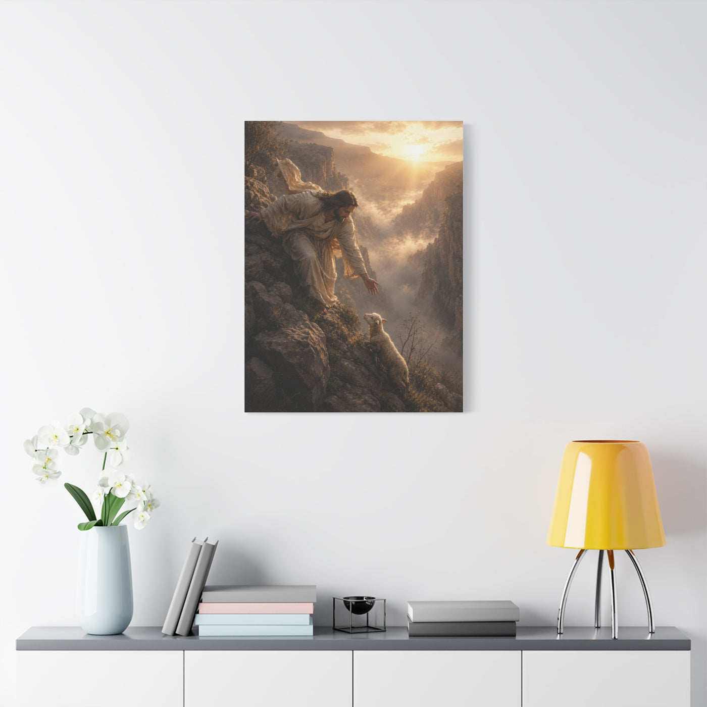 Leaves the 99 Sunrise Rescue Scripture Wall Art & Canvas Print