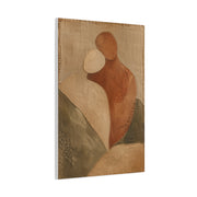 Minimal Abstract Embrace Romance Wall Art & Canvas Print