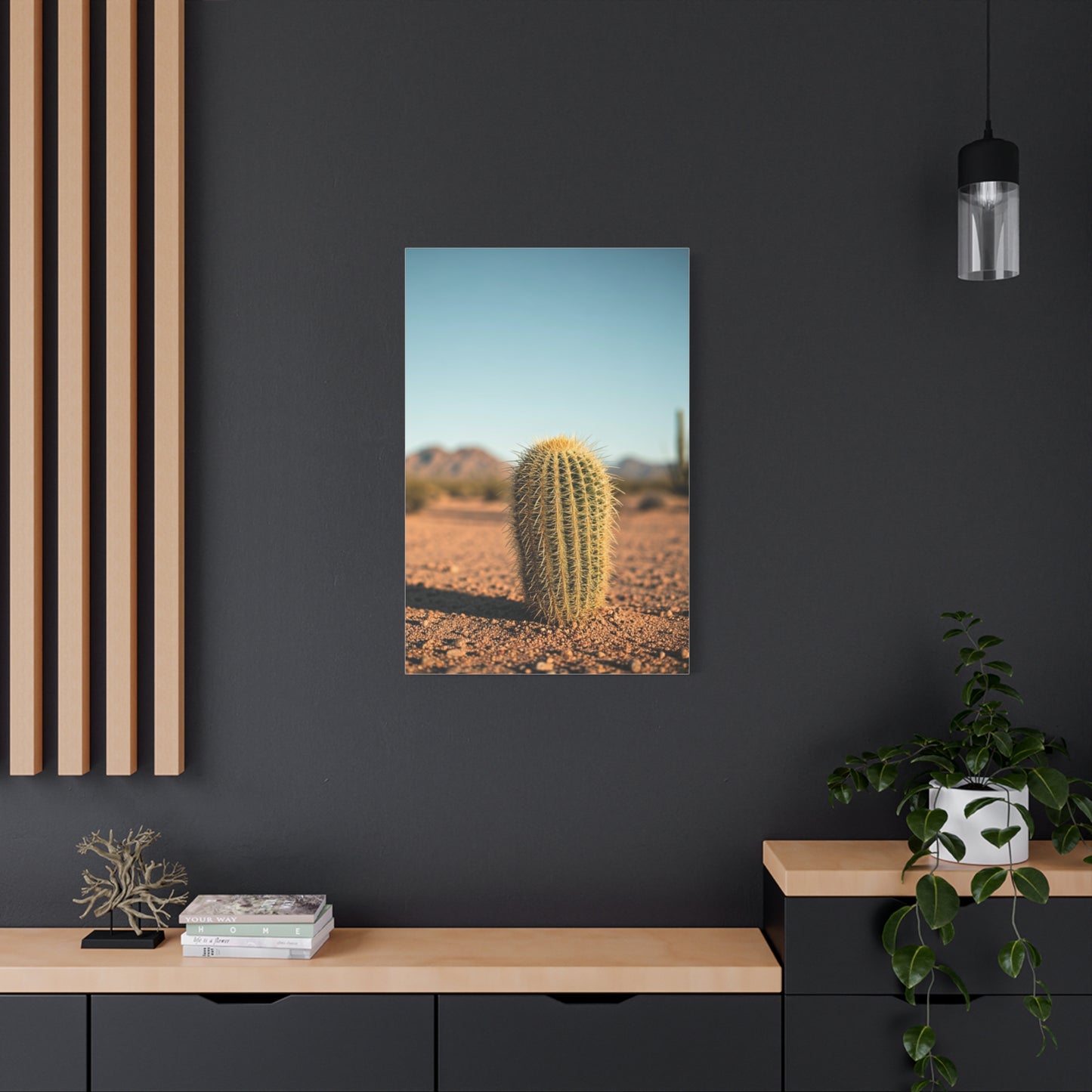 Barrel Cactus Desert Minimalism Wall Art & Canvas Prints