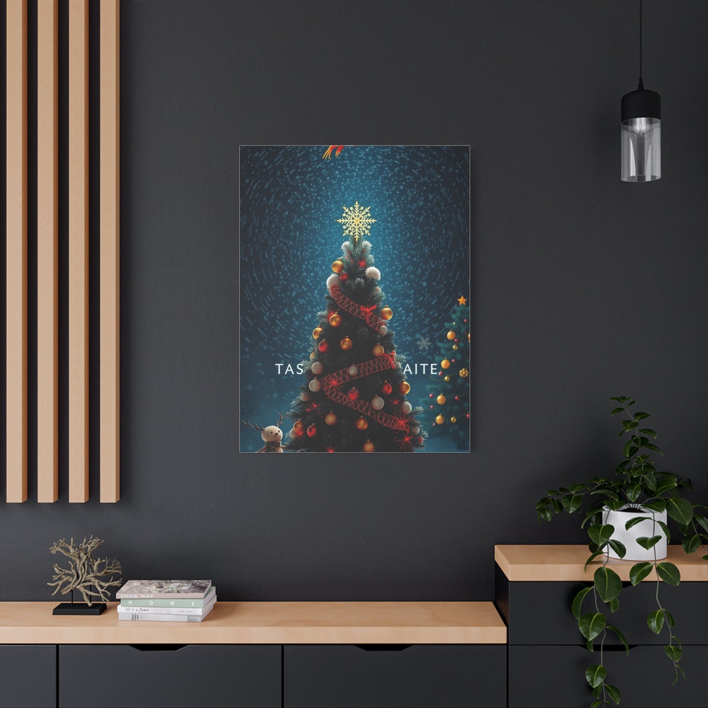 Black Christmas Art Supreme Canvas Wall Art & Canvas Print