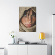 Freckled Muse Linen Hood Portrait Wall Art & Canvas Print