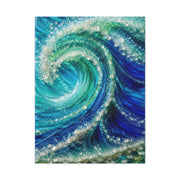 Crystal Ocean Curl Glass Texture Wall Art & Canvas Print