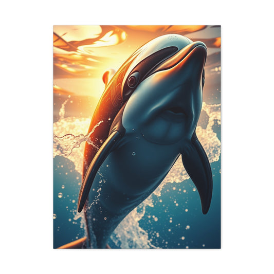 Supreme Dolphin Art Beautiful Collection Wall Art & Canvas Print