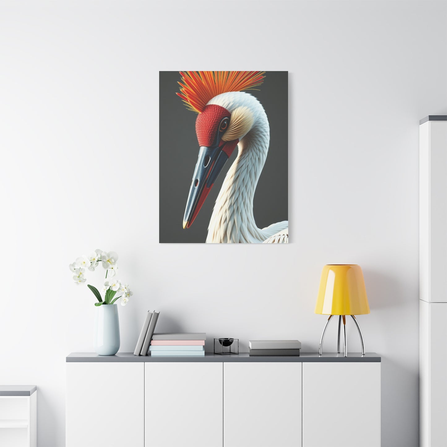 Elite Crane Bird Art Vision Wall Art & Canvas Print