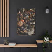 Autumn Harvest Feast Table Wall Art & Canvas Print