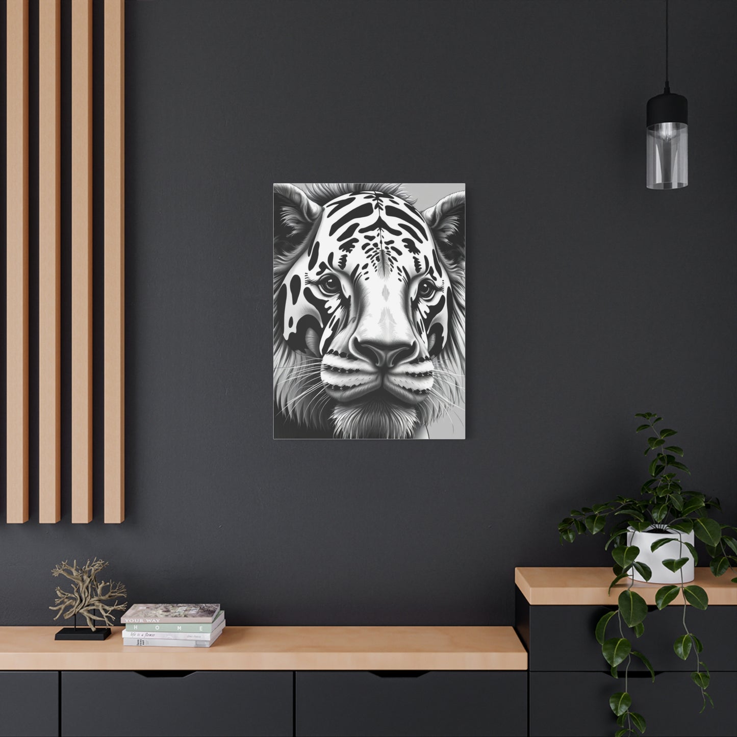 Black and White Illustrations Art Supreme Canvas Wall Art & Canvas Print
