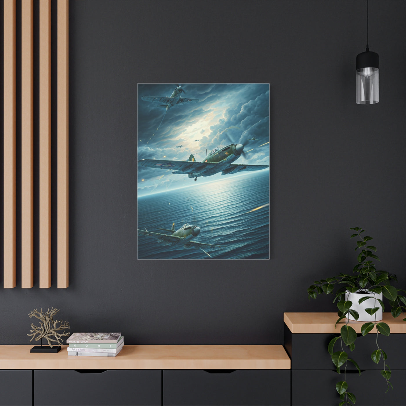 Storm Skies Aerial Battle Flight Wall Art & Canvas Prints  .