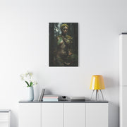 Biophilic Forest Goddess Portrait Wall Art & Canvas Print