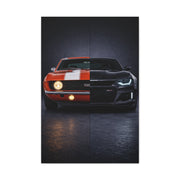 Chevrolet Camaro Split Classic SS vs Modern ZL1 Wall Art & Canvas Prints