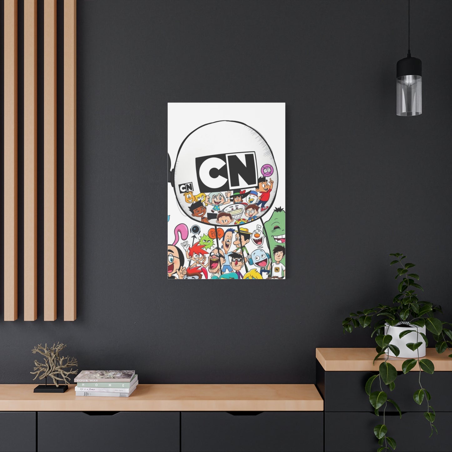 Elegant Cartoon Kaleidoscope Wall Art & Canvas Print