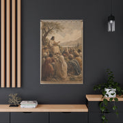 Sermon on the Hillside Tapestry Wall Art & Canvas Print