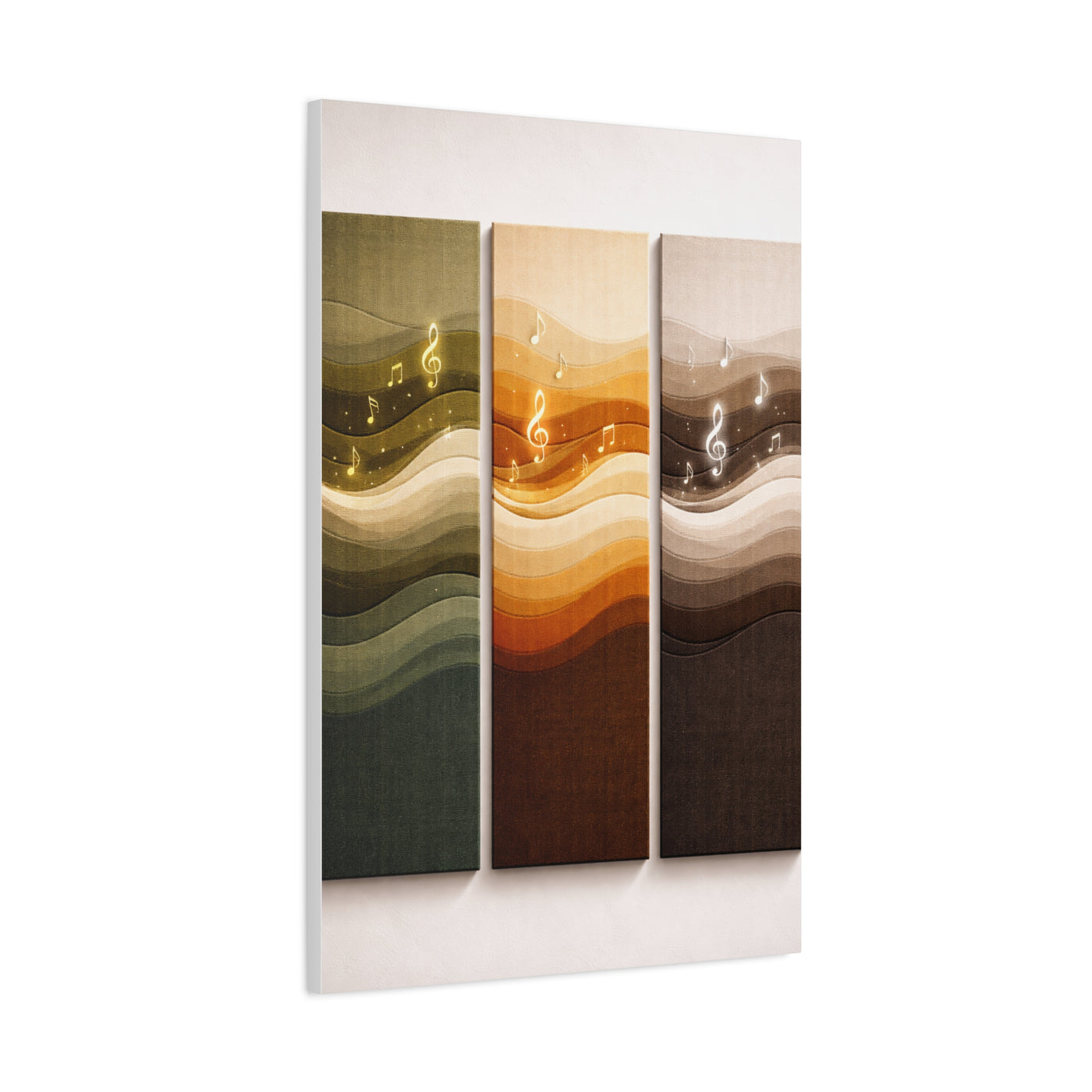Harmonic Wave Triptych Panels Wall Art & Canvas Print