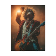 Guitarist in Spotlight Energy Wall Art & Canvas Print