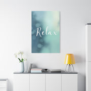 Relax Calm Typography Wall Art & Canvas Prints
