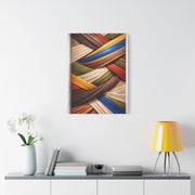 Dimensional Wrapped Fabric Bands Wall Art & Canvas Print