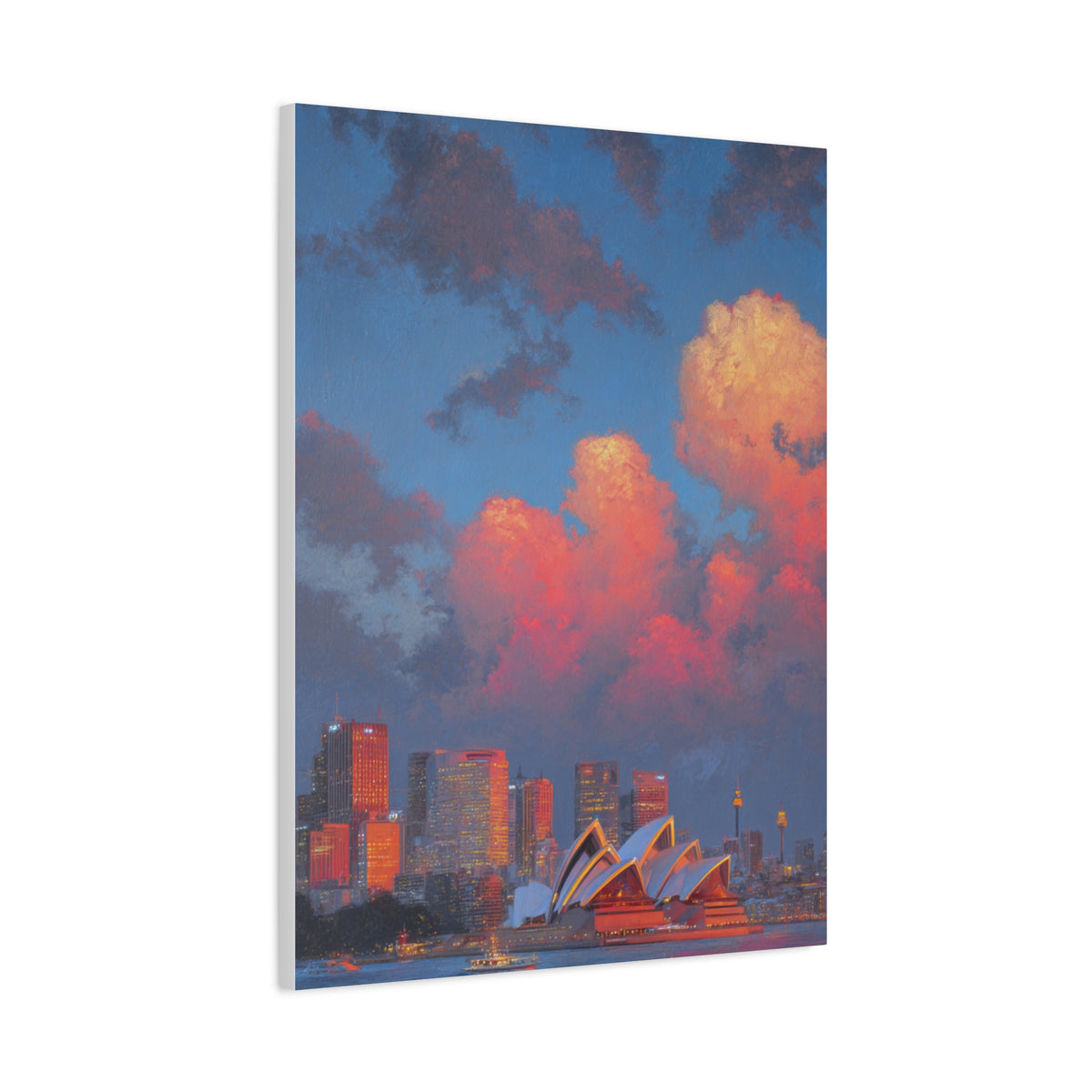 Sydney Opera House Sunset Skyline Wall Art & Canvas Print