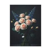 Blush Rose Bouquet in Glass Vase Wall Art & Canvas Prints