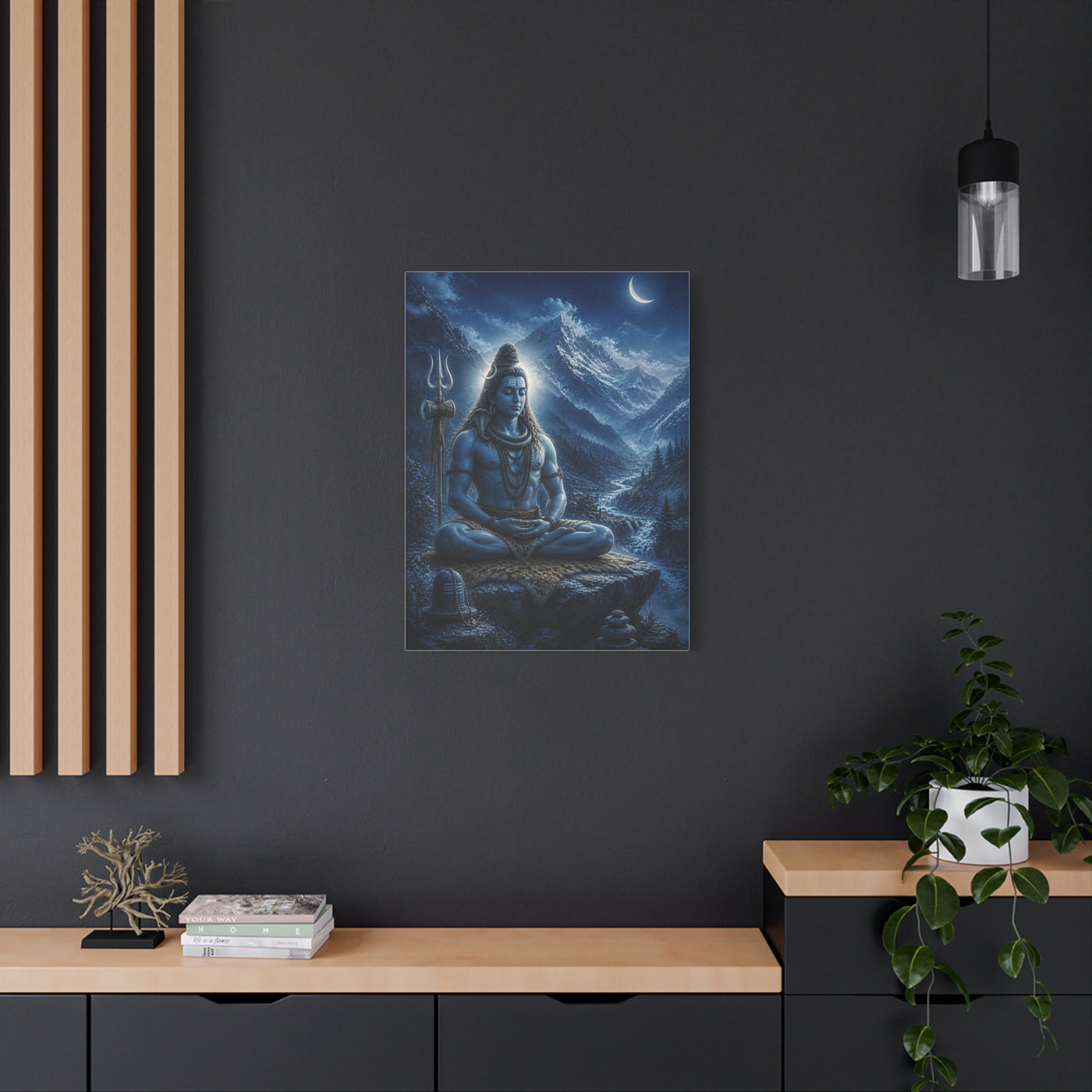 Shiva Himalayan Meditation Wall Art & Canvas Print
