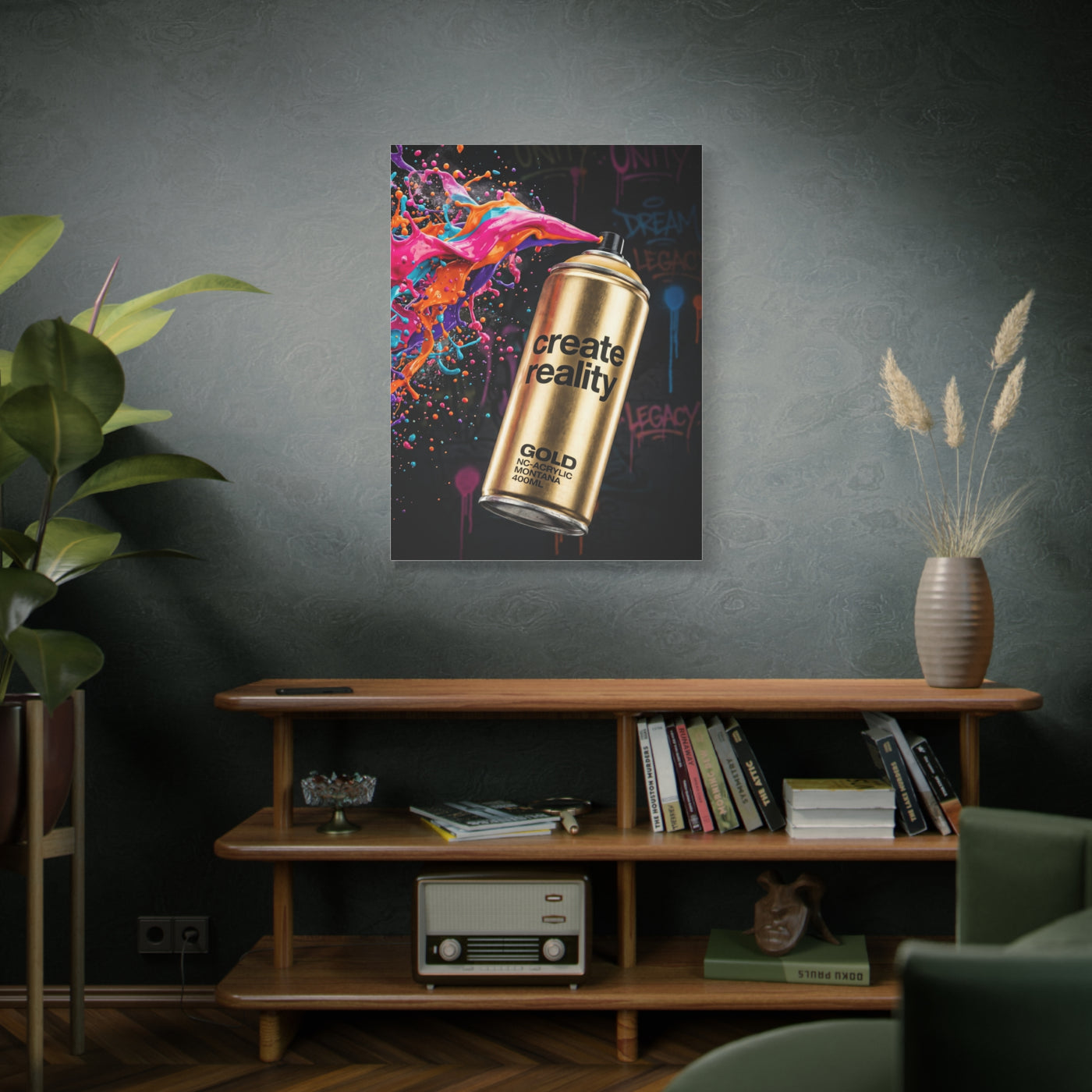 Create Reality Spray Explosion Street Wall Art & Canvas Print