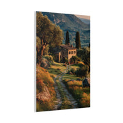 Tuscan Green Olive Grove Landscape Wall Art & Canvas Print