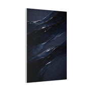 Fluid Navy Wave Abstraction Wall Art & Canvas Print