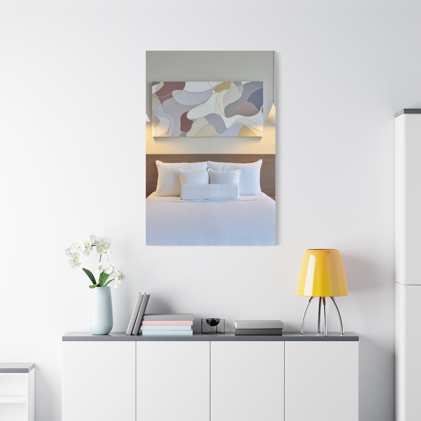 Organic Form Abstract With Soft Curves Wall Art & Canvas Print
