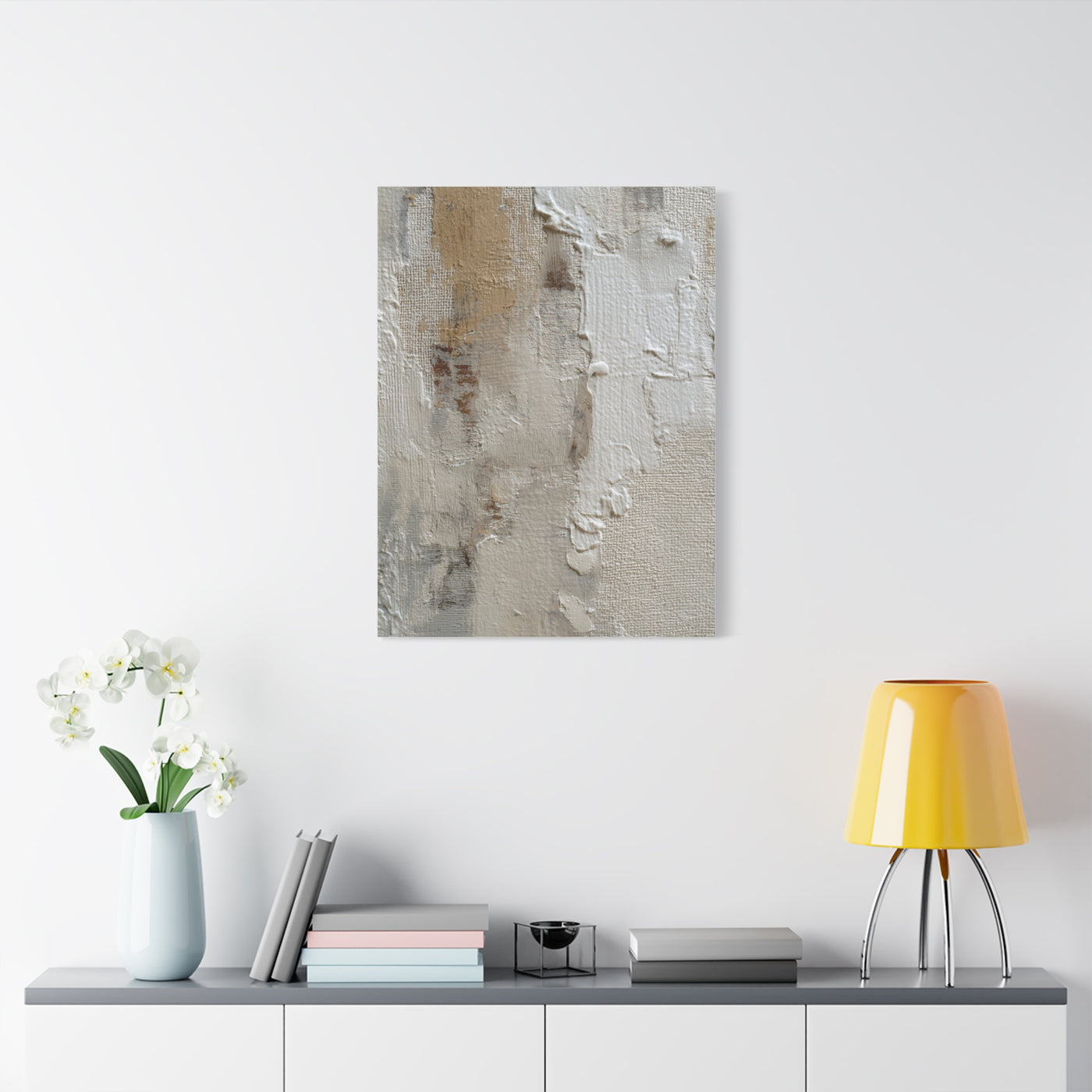 Minimalist Textured Neutral Abstract Wall Art & Canvas Print