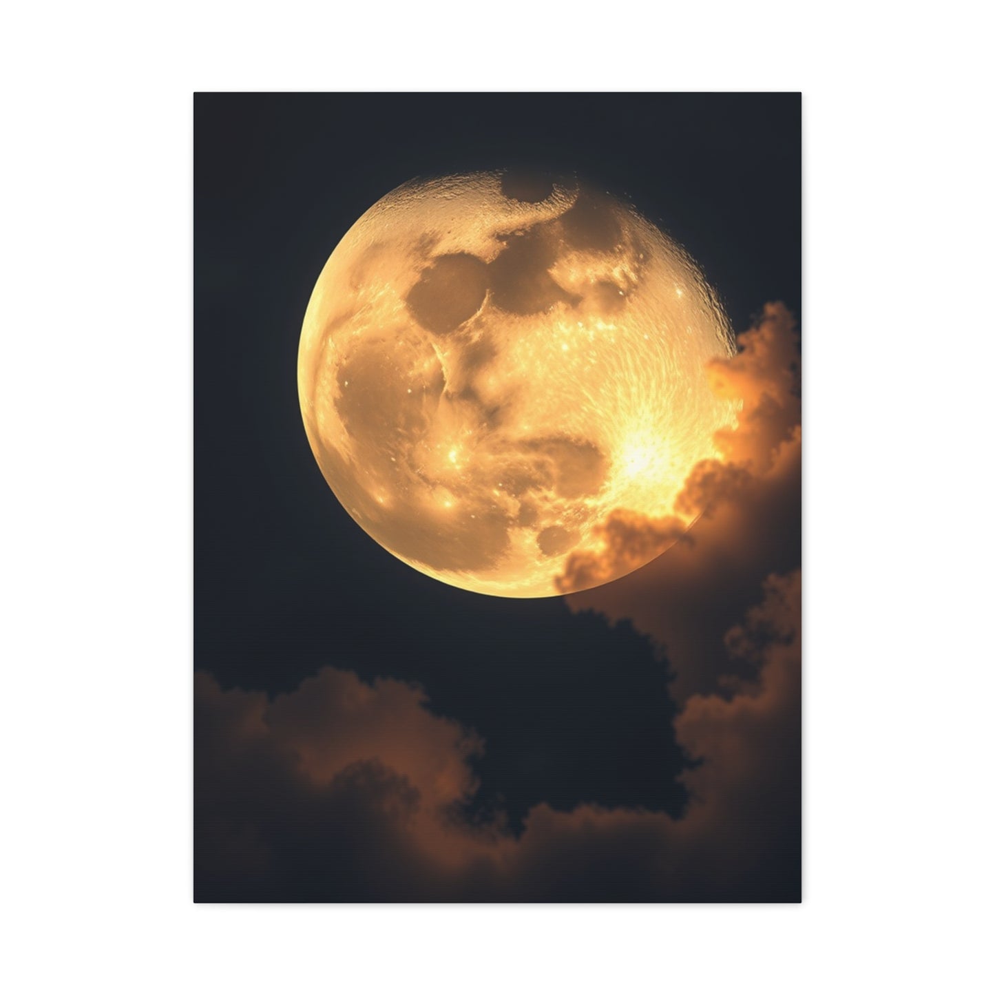 Supreme Crescent Moon Art Beautiful Collection Wall Art & Canvas Print