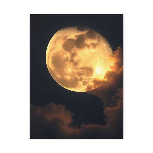 Supreme Crescent Moon Art Beautiful Collection Wall Art & Canvas Print