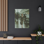 Parisian Rainy Street Elegance Wall Art & Canvas Print