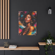 Afrocentric Graffiti-Style Portrait Wall Art & Canvas Print